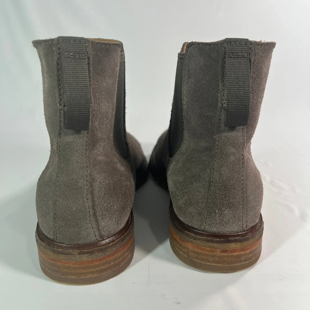Clarks Clarkdale Gobi Men's Grey Suede Chelsea‎ Boots Size 8.5 Ankle Boots 21621